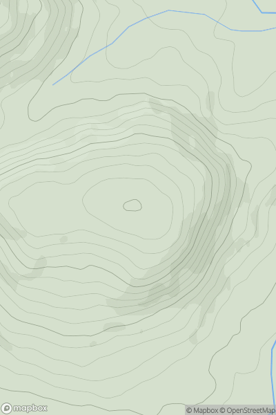 Thumbnail image for Yr Allt [Llandovery to Monmouth] [SN914294] showing contour plot for surrounding peak